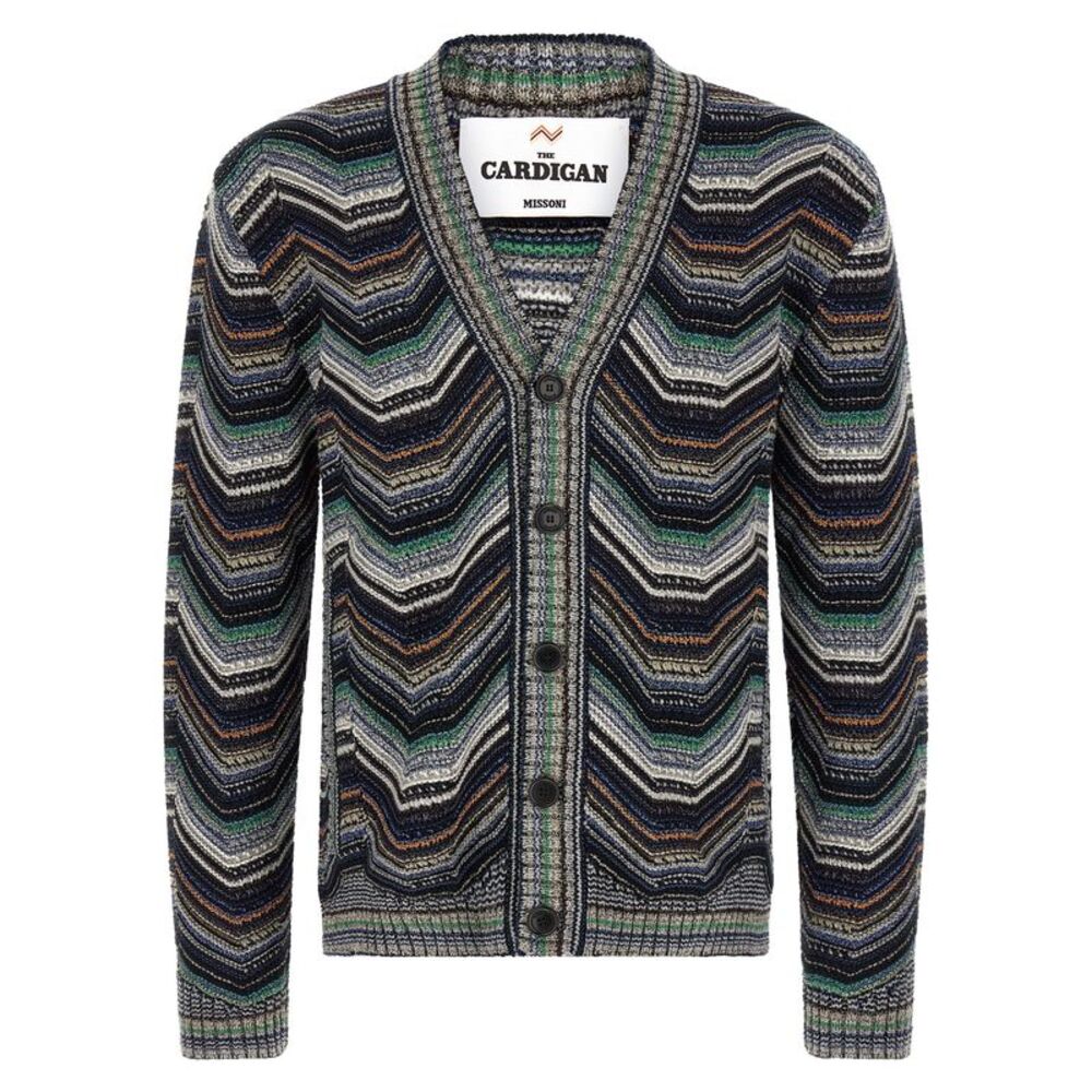 Missoni Multicolor Wool Men's Cardigan